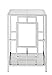 Convenience Concepts Town Square End Contemporary Modern Living Room Storage Shelf, Accent Side Table, Bedroom Nightstand, 15.75