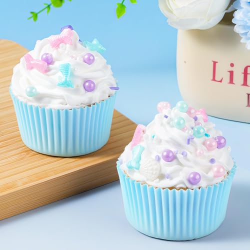 Essbare Zuckerperlen Streudeko 120g - Meerjungfrau & Muschel - Backdekoration für Kuchen, Cupcakes, Eis (Meerestiere, Ozean Deko) - Bunte Schokoladenstreusel - Hochzeit/Geburtstag/Halloween