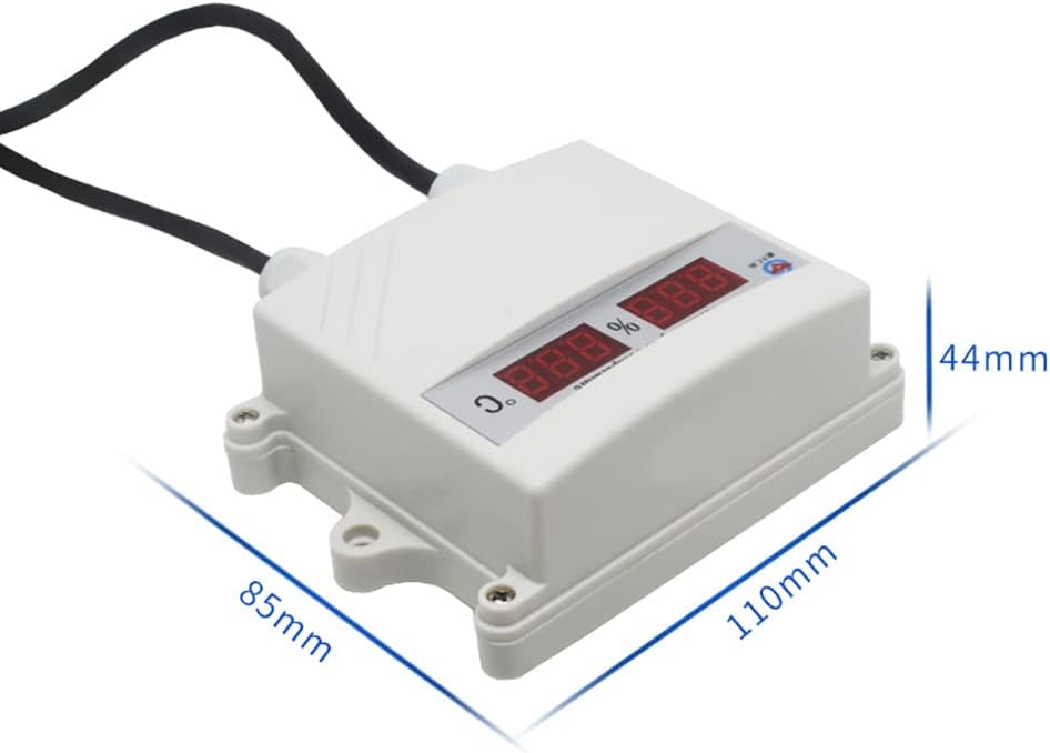 iDili Digital Display Temperature and Humidity Sensor RS485 4-20mAT Measurement Module Transmitter External Waterproof Probe (0-5V)