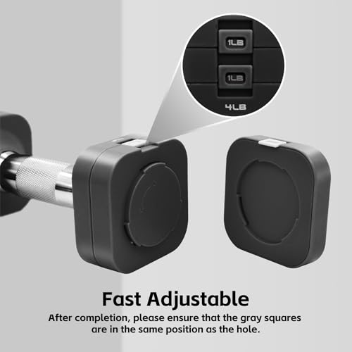 Image of 20LBS Adjustable Dumbbell Set, 4 in 1 Free Weights Dumbbells Set for,4lb 6lb 8lb 10lb, with Metal Non Slip Handle,Quick Change,Home Gym Strength Training Equipment for Men and Women