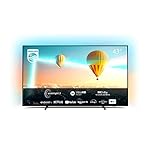 Philips 43PUS8007/12 Fernseher (4K UHD, HDR10+ kompatibel, 60 Hz, Dolby Vision und Atmos, 3-seitiges Ambilight, Smart TV, Triple Tuner) 2022, Mattschwarz, 43 ", 108 cm