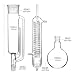 Imagen de QWORK Kit extractor Soxhlet de 1000 ml con botella de extracción de vidrio de borosilicato alto