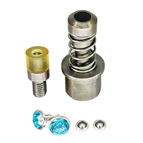 Trimming Shop Acrylic Diamante Rivets Die Tool Set for Universal Green Hand Press Machine Riveter (8Mm)