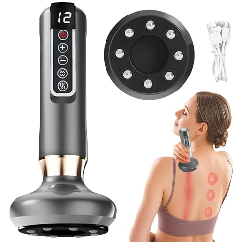 Handheld Cellulite Massager, 12 Suction Modes Body Sculpting Cellulite Remover Machine, Electric Cupping Kit for Massage Therapy, Rechargeable Anti Cellulite Massager Tool for Waist Neck Arm Leg (A)