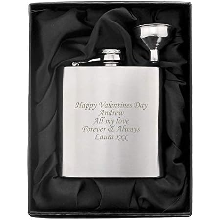 Personalised Hip Flask Engraved 6oz Wedding Gift Keepsake Best Man Groom Usher E - Foto 3