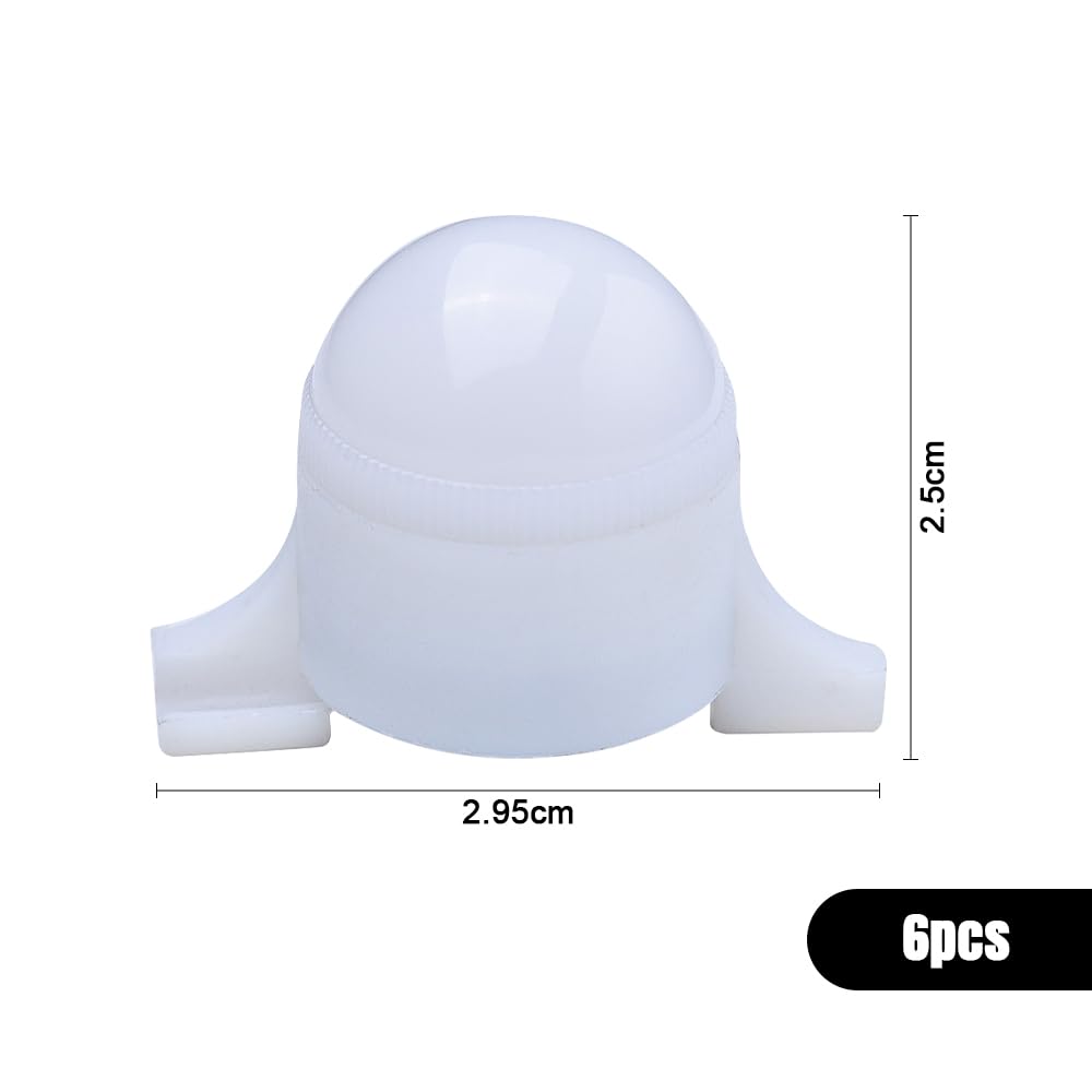mizikuu 6PCS Détecteur De Touche Électronique De Pêche, Détecteurs de Morsure LED Alarme de Touche de la Canne à Pêche Détecteur Accessoire de Pêche pour DifféRents Types de Canne à Pêche