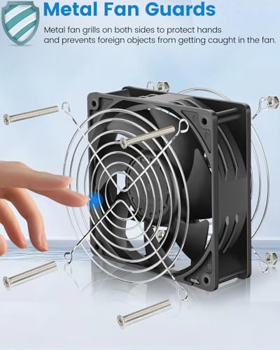 Ventilador IP67 de 24V GDSTIME resistente al agua y polvo de 120mm para entornos extremos de 2 uds 3