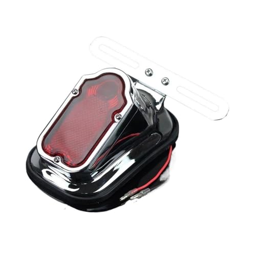 Feu stop arrière pour moto résistant aux vibrations en aluminium pour plaque Bobber
