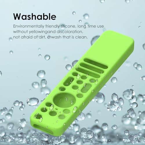 Image of Silicone Cover Case Compatible with Sony Bravia Smart Tv 2023 2024 2025 Voice Remote RMF-TX910U (Luminious Green) [Remote NOT Included]