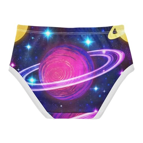 Fancy Girls Underwear Toddler 2t Cotton Cute Panties Girl Space Planets Briefs Underpants2