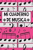  Cuaderno de pentagramas para niños rockeros: Libreta para notación musical con estilo rockero para niños, niñas, hombres y mujeres. Cuaderno en papel pautado de 110 paginas 12 pictogramas por pagina