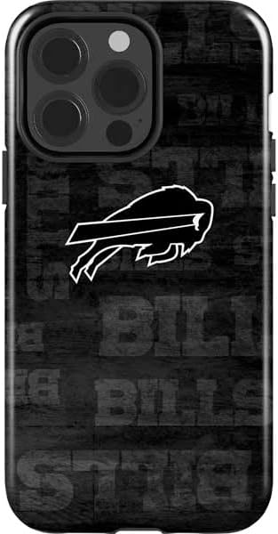 Skinit Impact Phone Case Compatible with iPhone 14 Pro - Officially Licensed NFL Buffalo Bills Black & White Design