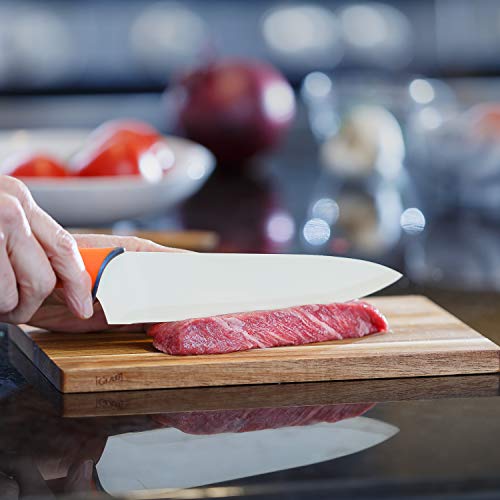 Glad Knife Set for Kitchen – Stainless Steel Chef Knives with Sheaths | Sharp Colored Blades with Non-Slip Handles | Assorted Nonstick Cooking Essentials for Home by Glad - Image 5