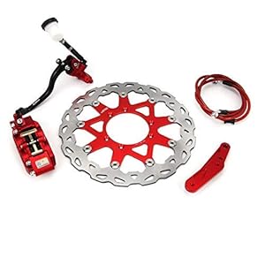 JIEWEI Premium Quality Système de Frein Avant Moto Levier étrier Support de Cylindre Flexible 320mm Disque de Rotor for H0NDA CR 125 R 250 E CRE CRF 250 X F R Tout Neuf