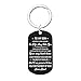 Porte Clef Papy, Anneaux Porte Clef Noir Acciaio Inossidabile Porte Clef Plaque D'Identification 50X28Mmpour Homme Femme Accessoires Cadeau