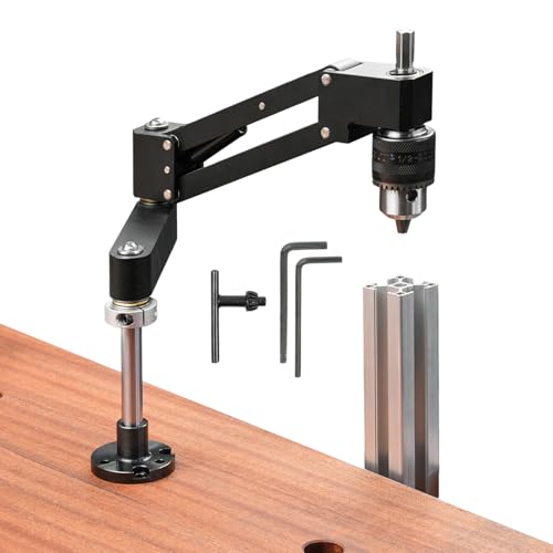Herramienta De Carrete En Voladizo - Brazo De Soporte Compacto 30x20x3 Cm, Estructura De Aleación, Rosca Manual Ajustable Con Control De Base Estable | De Macho Para