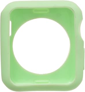 جراب حماية سيليكون لهيكل الساعة الذكية بحماية 360 درجة وتصميم عصري من يونيفا، متوافق مع ساعة ابل 42 ملم - أخضر فاتح