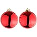 Produktbild Mojawo 2 Stück XXXL Christbaumkugeln Weihnachtsbaumkugeln Dekokugel Baumschmuck rot Ø 25cm Schmuckkugeln
