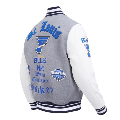 Image of Pro Standard Mens NHL Old English Varsity Jacket