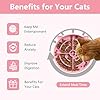 YINEYA 2 Pcs Silicone Slow Feeder Cat Bowl, Cat Slow Feeder for Food Training, Interactive Puzzle Bowls for Puppy, Kitten Dishes to Prevent Overeating, Treat Toys Suitable for Dry and Wet Food #2
