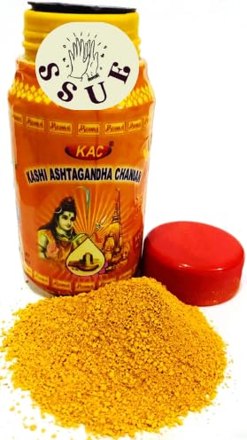 SSUE Kashi Ashtagandha Chandan/Scented Powder Ceremonial Mark at Forehead Pooja/Puja holy Om Namah Shivaya/Mahadev Energy for Worship Religious Meditation Everyday Use (Ashtagandha 125Grm) - Thumbnail 5