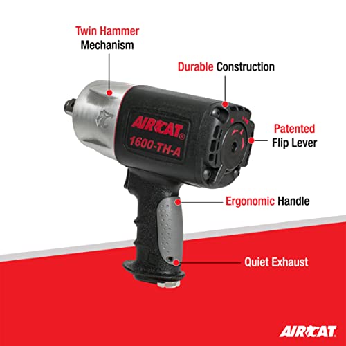 Aircat 1600-Th-A: Composite Impact Wrench 1600 Ft-Lbs - 3/4-Inch #TOP1