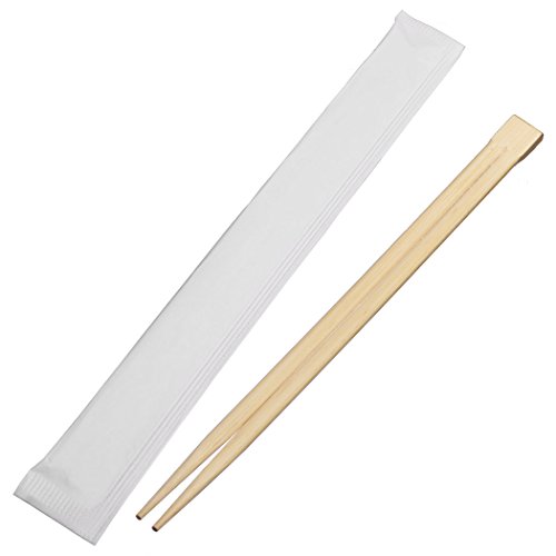 9 Inch Disposable Bamboo Chopsticks with individual Package Connected at the Top (200 Pcs)