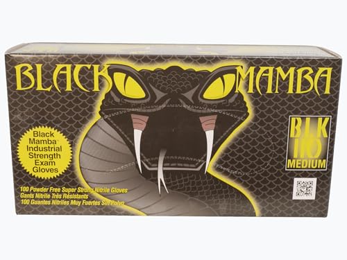 Black Mamba Super Strong Nitrile 100 Glove BOX (MEDIUM)