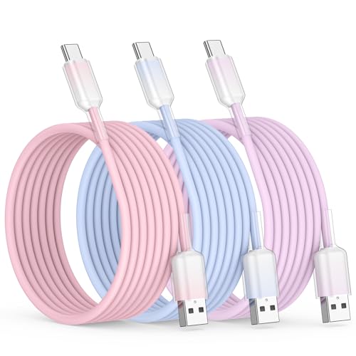 USB-C Charging Cable 3-Pack, 10 ft, USB-A to USB-C, Fast Charging