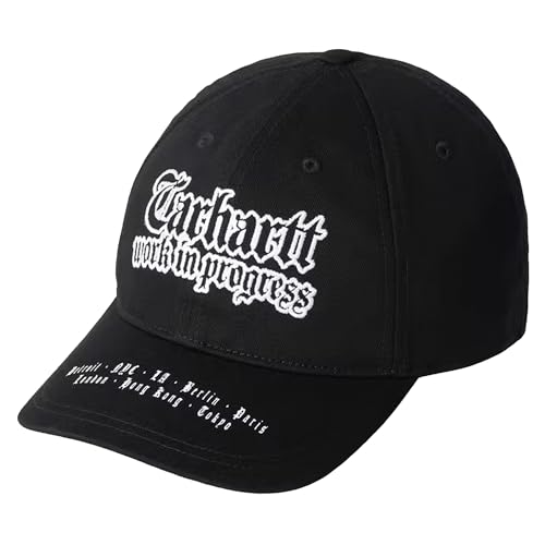 Carhartt WIP World Tour Cap Black pour vos sorties urbaines et sessions skate du week-end
