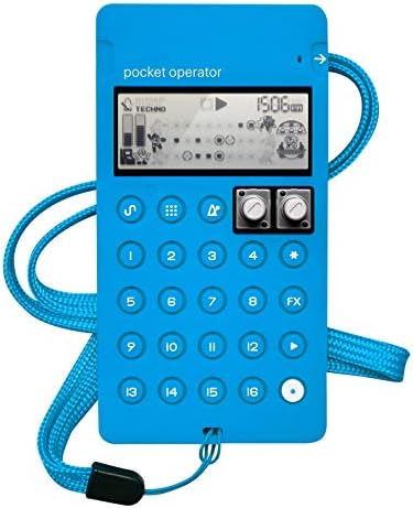 teenage engineering CA-X Silicone Pro-Case for Pocket Operator PO-128 Mega Man Live Synthesizer and Sequencer (Blue)