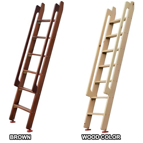 Échelle de lit superposé en bois naturel pour petits espaces et dortoirs - 6