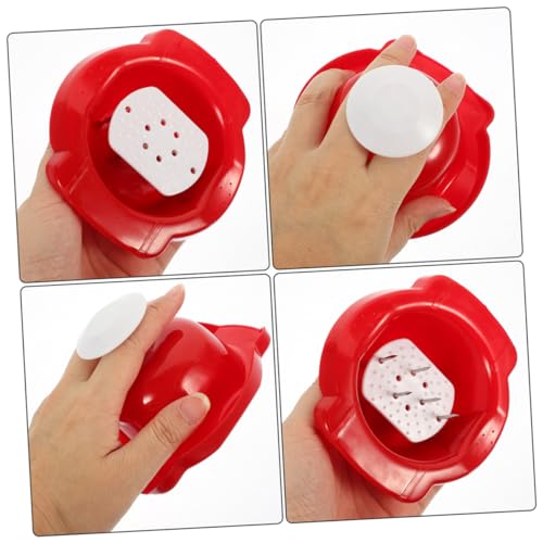 Protectores para dedos para rebanar Luxshiny rojo miniatura 2