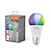 Produktbild LEDVANCE Smarte LED-Lampe mit WiFi Technologie, Sockel E27, Dimmbar, Lichtfarbe änderbar (2700-6500K), RGB Farben änderbar, ersetzt Glühlampen mit 100 W, SMART+ WiFi Classic Multicolour, 1er-Pack