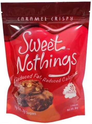 ChocoRite - High Protein Diet Bar | Sweet Nothings Caramel Crispy Clusters | Low Calorie, Low Fat, Sugar Free, (7/Bag)