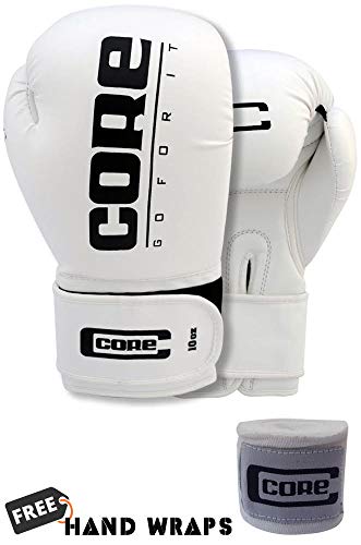 Core Boxing Gloves with Free Hand wrap Adult Sparring Training Boxing Gloves Pro