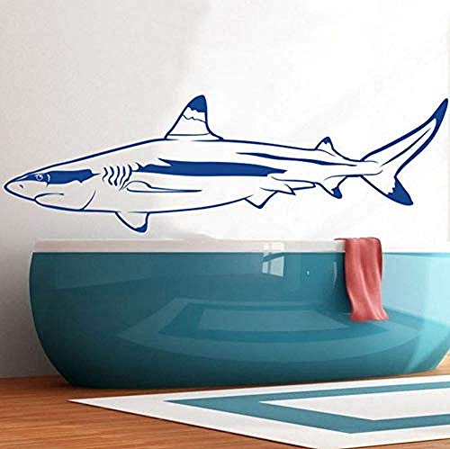 Customizable Wall Sticker Great White Shark Bathroom Vinyl Waterproof Child Sticker Living Room Sticker Art Mural Room Decoration Children 189Cm * 58Cm #TOP8