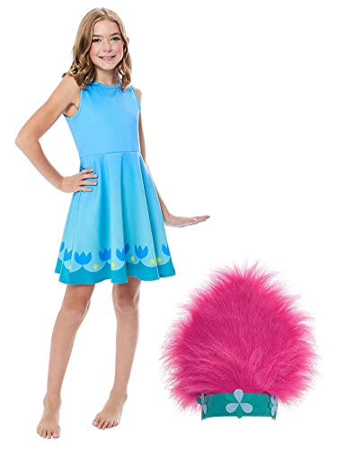 Rubie's Girl's Trolls World Tour Poppy Dress Costume Kit #TOP14