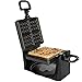 Produktbild Ultratec Waffeleisen für Belgische Waffeln, drehbar, Edelstahl / Schwarz, 1.000 Watt