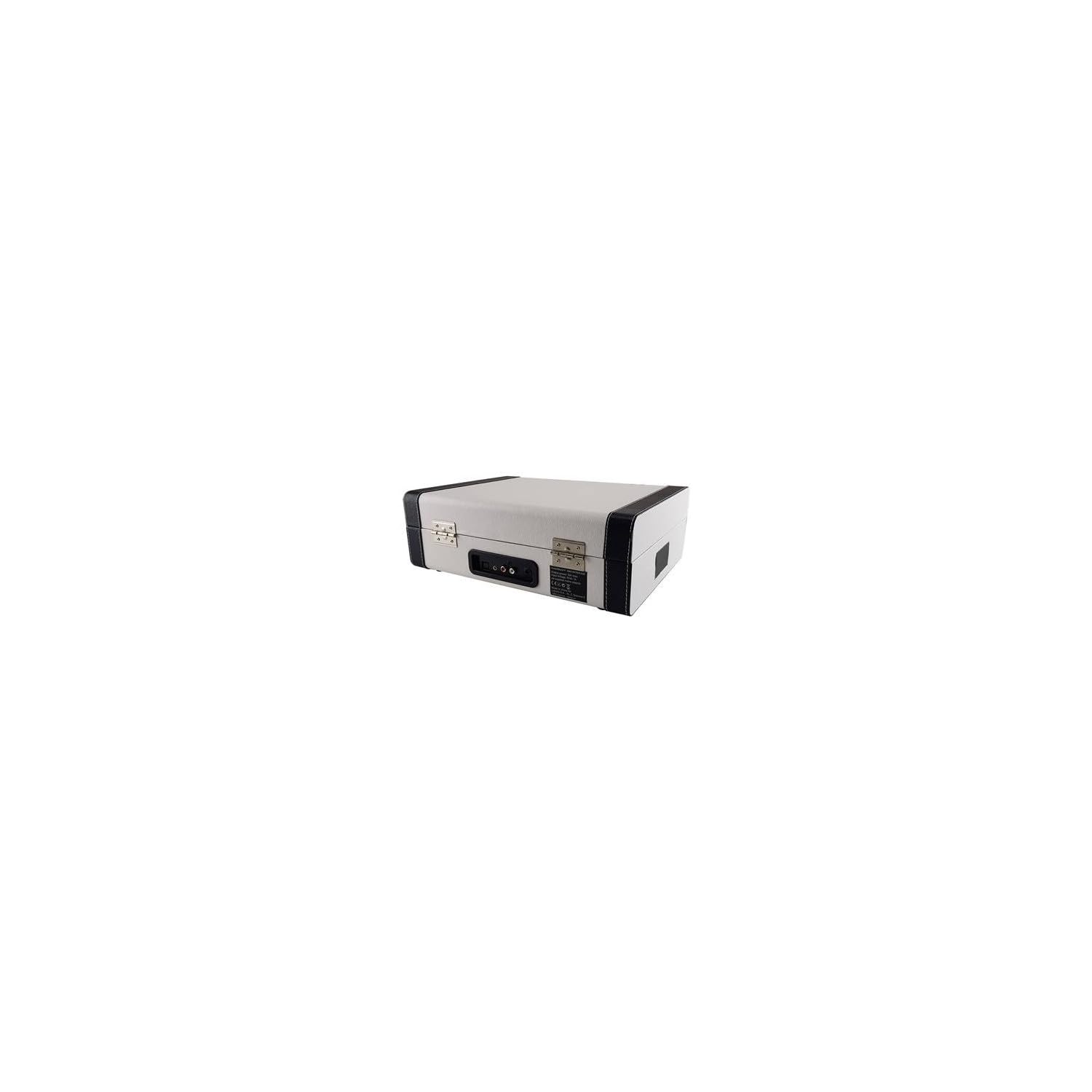 Madison Malette Tourne-disques - BT/USB/SD/Fonction Enregistrement - Crème RETROCASE-CR MAD-RETROCASE-CR