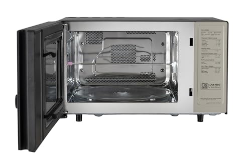 LG 28 L, Convertible Microwave Oven with Air Fry, Charcoal Lighting Heater, Wi-Fi Enabled (MJEN286UFWF, Black, Motorised Rotisserie, 60 Air Fry Recipe, 40 Scan to Cook Recipes & 331 Auto Cook Menu) view 2