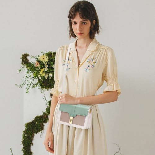 KKXIU Crossbody Bags for Women Trendy Vegan Leather Shoulder Purse with Adjustable Strap2