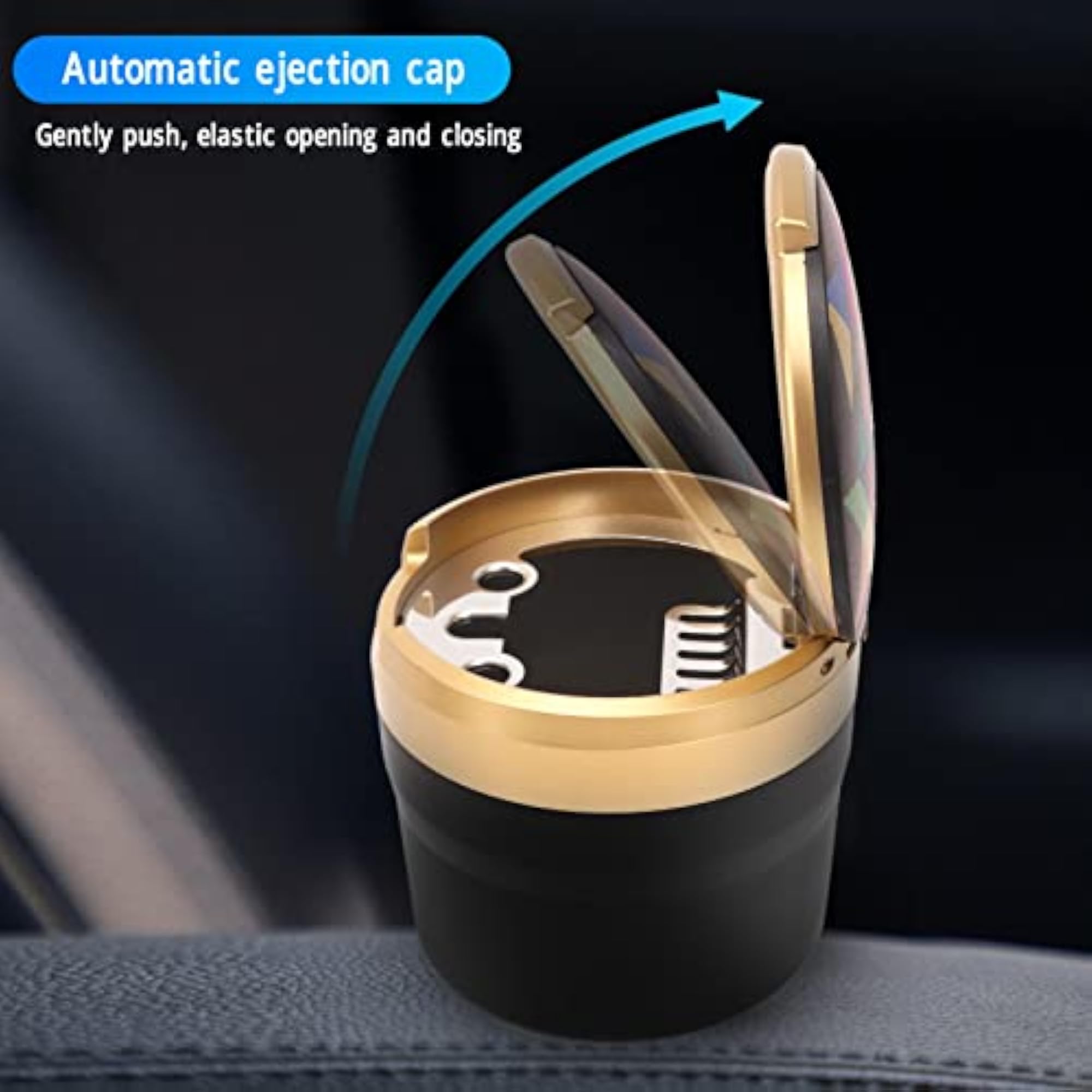 Fireproof ABS Car Ashtray, Practical Cup Holder