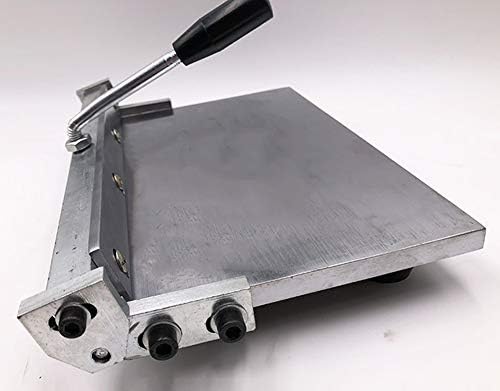 Miniatura 4 de CGOLDENWALL 12inches300mm Máquina plegable de cuero manual de acero inoxidable Linear Edge carpeta herramienta Edge-Bending Machine para carteras