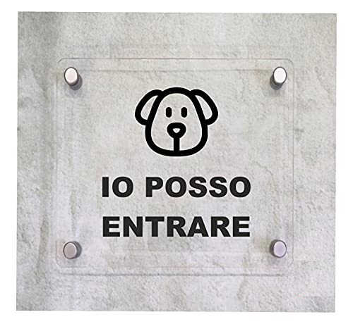CARTELLO IN PLEXIGLASS SEGNALETICO - Io posso