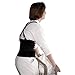 Impact Standard Back Support, 7"" Back Panel, Single Closure, Suspenders, Medium, Black