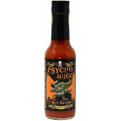 Psycho Juice Hot Chili Sauce 70% Red Savina Cover