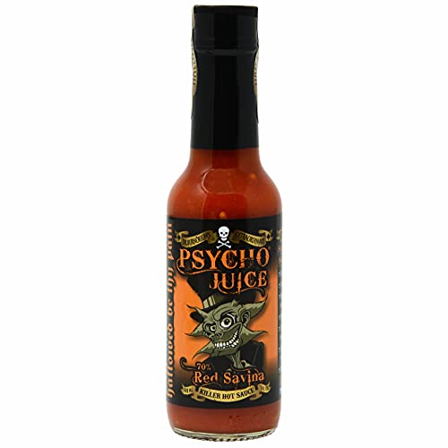 Psycho Juice 70% Red Savina Hot Chilli Sauce 148ml