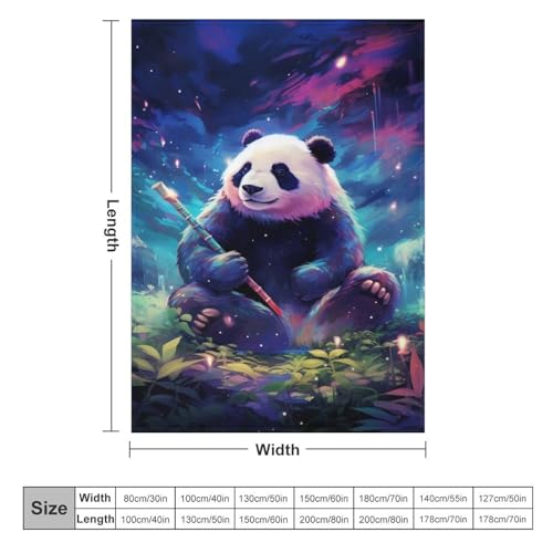 Couverture panda en micro-flanelle ultra-douce pour lit douillet - 6