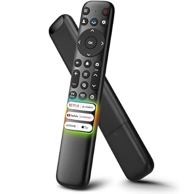 for TCL-Google-TV-Remote Control Replacement,RC813 Compatible with TCL Smart TVs QM8/QM7/S5/S4/S3/Q7/Q6/Q5 Series(Not for Roku TVs)